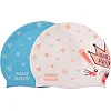 Шапочка для басейну силіконова юніорська MADWAVE Junior LITTLE BUNNY M057913 (Білий)
