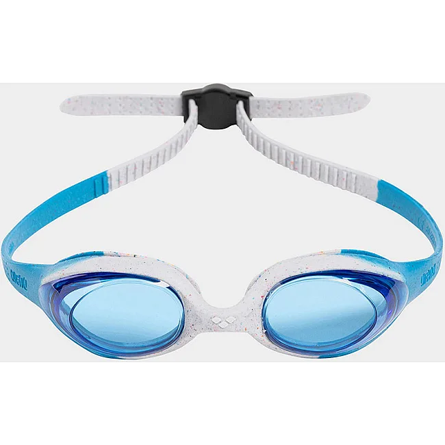 Детские очки для плавания Arena SPIDER JR белый, голубой OFSM