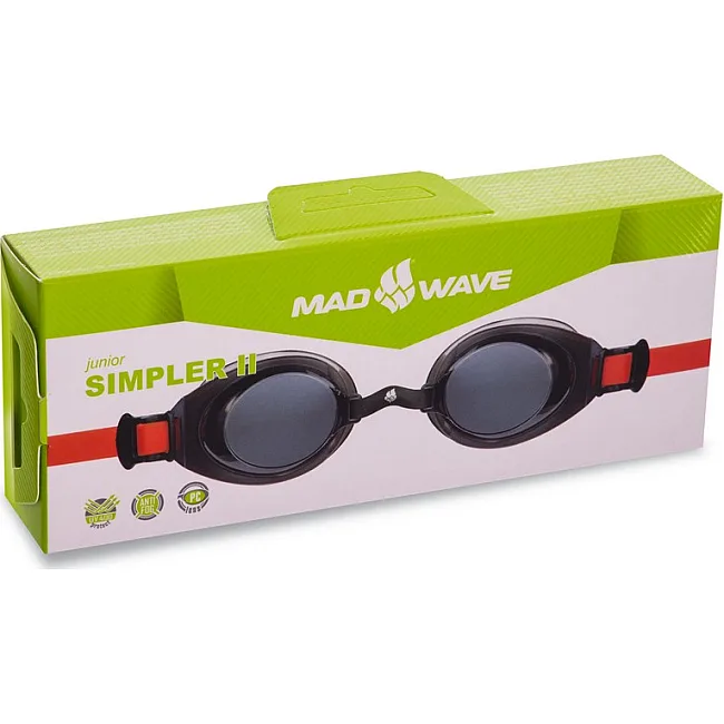Очки для плавания юниорские MADWAVE
 Simpler II Junior M041107 (Бирюзовый)