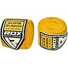 Бинты для бокса RDX Fibra Yellow (4,5м)