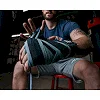 Бинты для бокса TITLE Platinum 450см ” Semi Elastic Black Silver