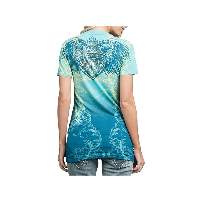 Футболка женская Sinful by AFFLICTION CRAFTWORK V-Neck