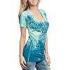 Футболка женская Sinful by AFFLICTION CRAFTWORK V-Neck