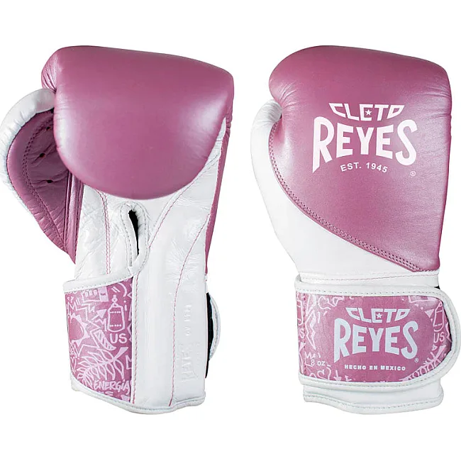 Перчатки для бокса CLETO REYES High Precision Leather Pink White