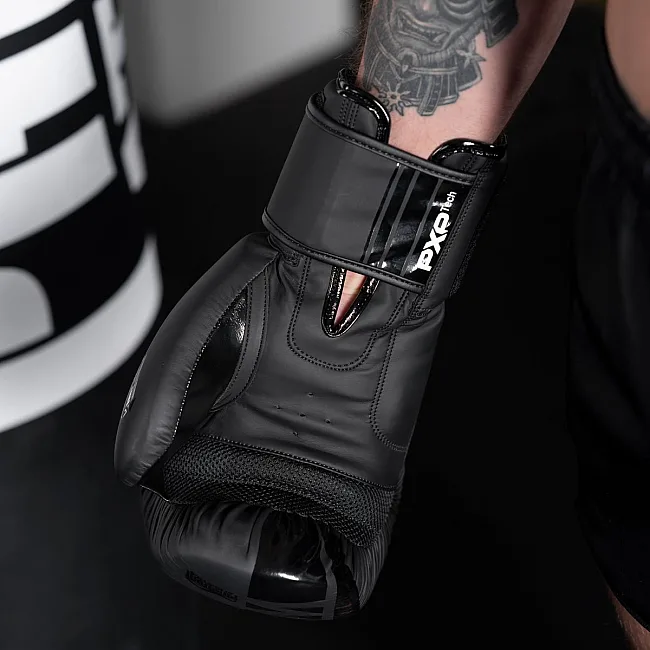 Перчатки для бокса PHANTOM APEX Black (капа в подарок)
