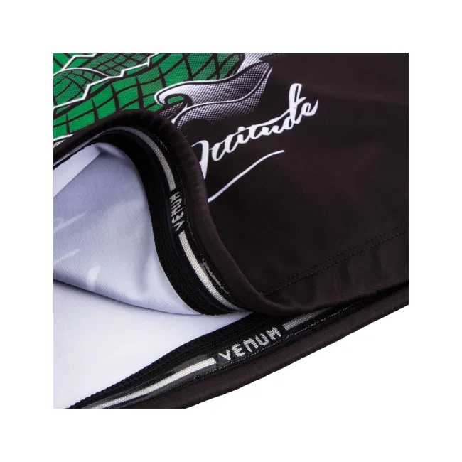 Рашгард VENUM Crocodile Short Sleeves Black Green