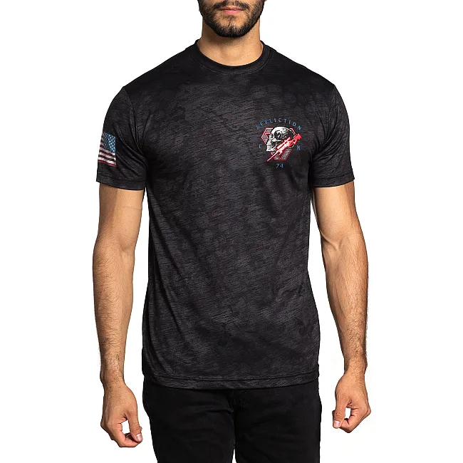 Футболка AFFLICTION Ck Tribunal A24272 Black Mass