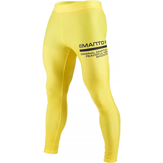 Штаны компрессионные MANTO Grappling Future Yellow