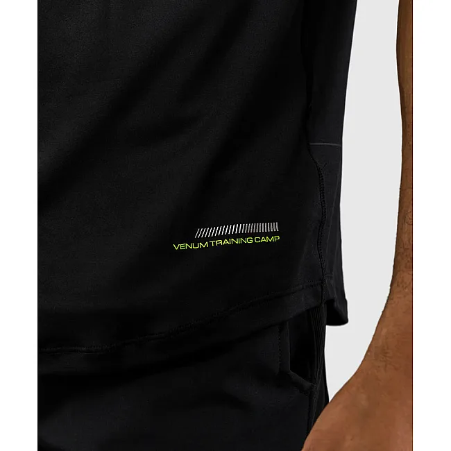 Тренувальна футболка VENUM Training Camp 4.0 Dry Tech - Black/Neon Green