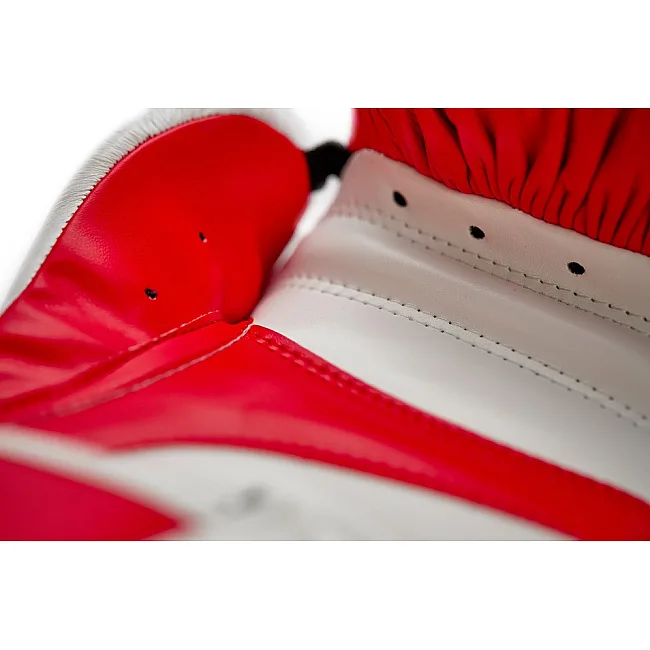 Рукавички для боксу та кікбоксингу Adidas Speed 165 з ліцензією WAKO (червоно-білий) ADISBG165WK