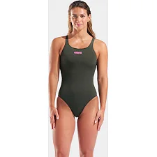 Купальник закрытый для женщин Arena TEAM SWIMSUIT SWIM PRO SOLID темно-зеленый (для женщин)