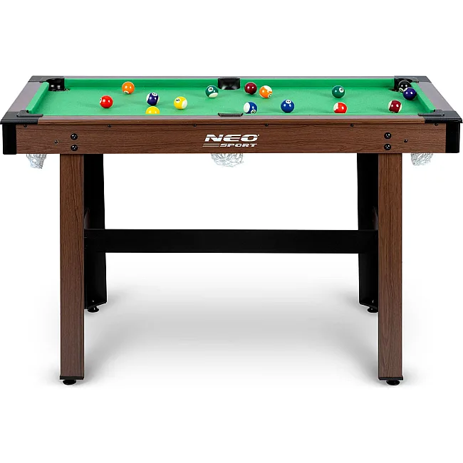 Більярдний стіл з аксесуарами Neo-Sport NS-807, 122 x 61 x 76 см - темно-коричневий