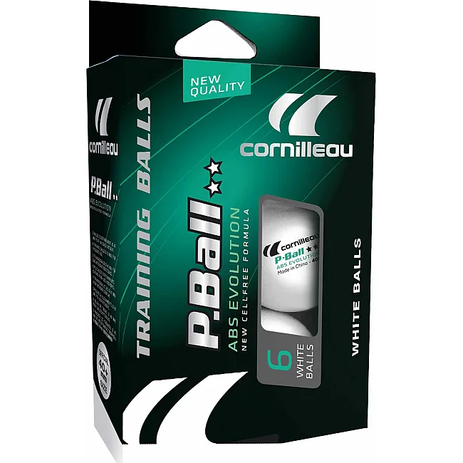 Мягкие для настольного тенниса Cornilleau P-BALLS 2** 6 шт, белые