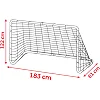 Ворота футбольні Neo-Sport 183 x 122 x 61 см, червоно-білі