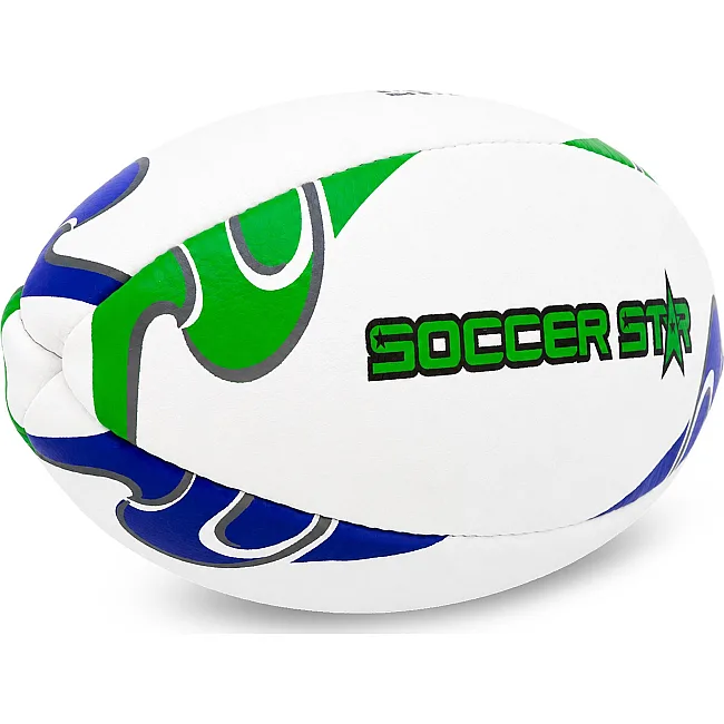 Регбийный мяч SOCCER STAR R-5342-4 (Белый-фиолетовый-салатовый)