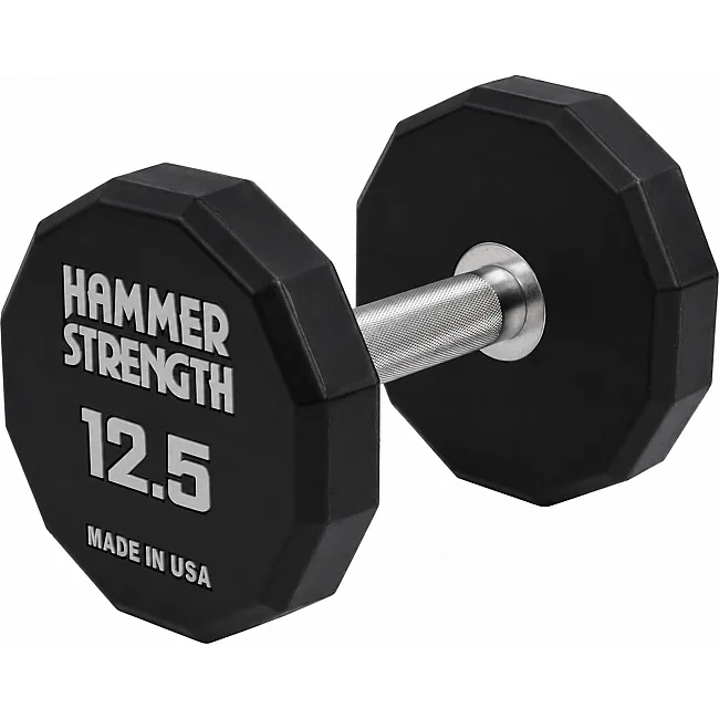 Гантель профессиональная с полиуретановым покрытием HAMMER STRENGHT TA-9215-12_5 (Черный)