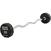 Штанга неразборная с фиксированным весом изогнутая PEV HAMMER STRENGHT TA-9978-30 (Черный)