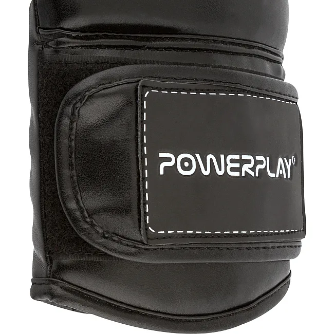 Боксерские перчатки PowerPlay 3016 Contender Черно-Белые