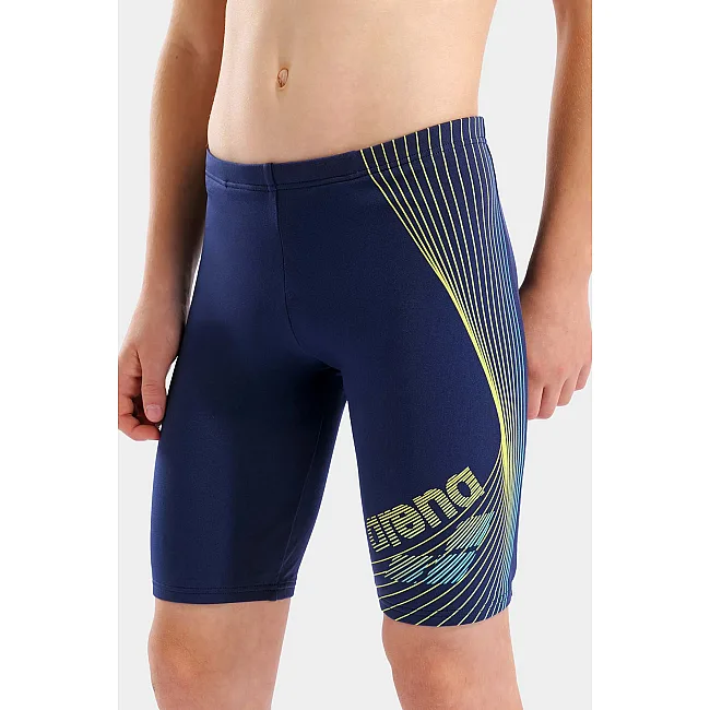 Плавки для хлопчиків Arena DESIGN SWIM JAMMER темно-синій, жовтий (для дітей)