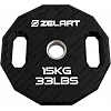 Млинці диски TPU 2 Handle металева втулка ZELART TA-6996-15 (Чорний)