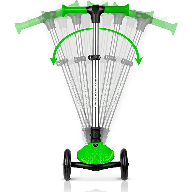 Детский самокат трехколесный Ricokids Jelly зеленый