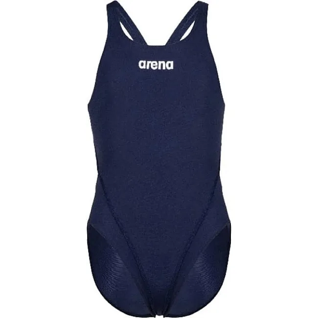 Купальник закрытый для девочек Arena TEAM SWIMSUIT SWIM TECH SOLID темно-синий