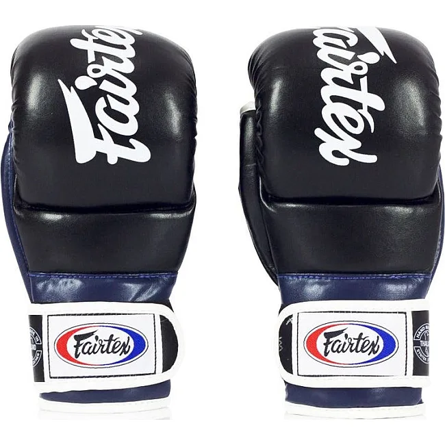 Перчатки греплинговые для ММА Fairtex FGV18 Black/Blue