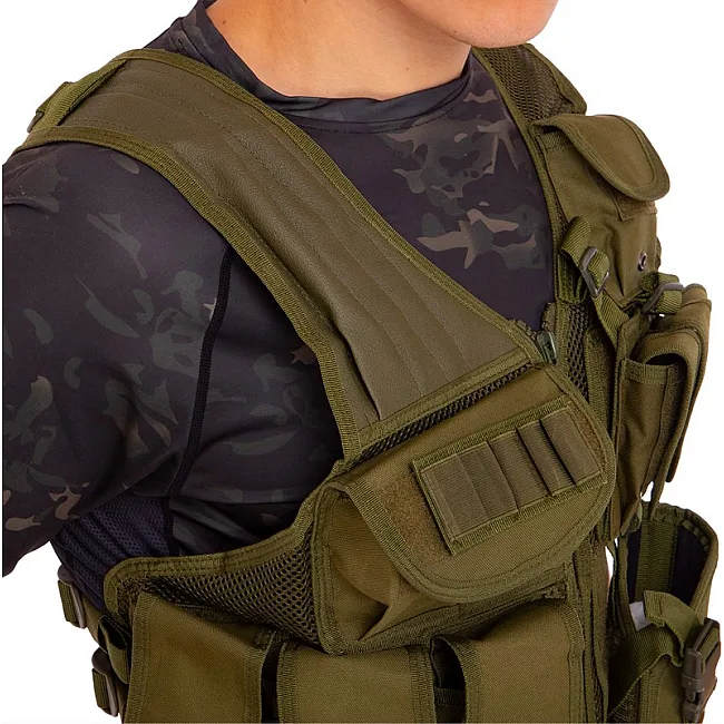 Разгрузочный жилет
 на 8 карманов MILITARY RANGERS
 ZK-27 (Хаки)