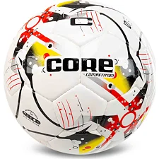 Футбольный мяч CORE COMPETITION FB-7584 №5 PU (Белый-желтый)