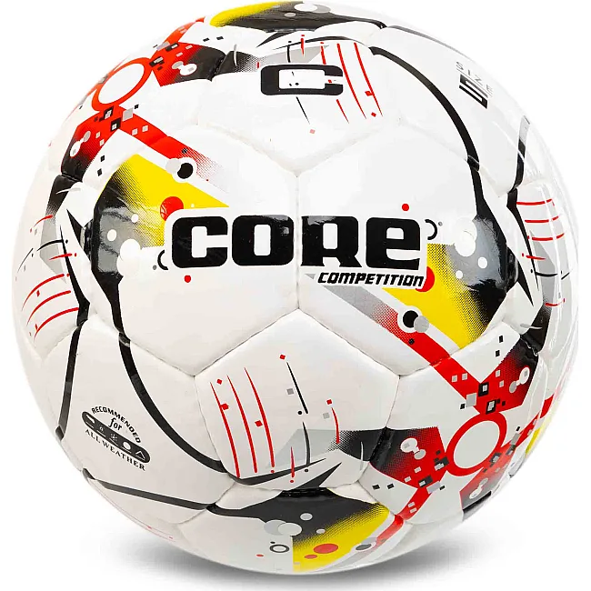 Футбольный мяч CORE COMPETITION FB-7584 №5 PU (Белый-желтый)
