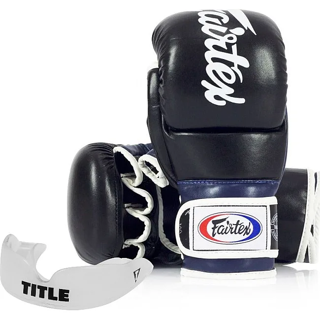 Перчатки греплинговые для ММА Fairtex FGV18 Black/Blue