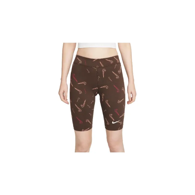 Лосины W NSW SHORT AOP PRNT коричневый