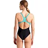 Купальник Arena SWIM PRO BACK GRAPHIC черный, бирюзовый