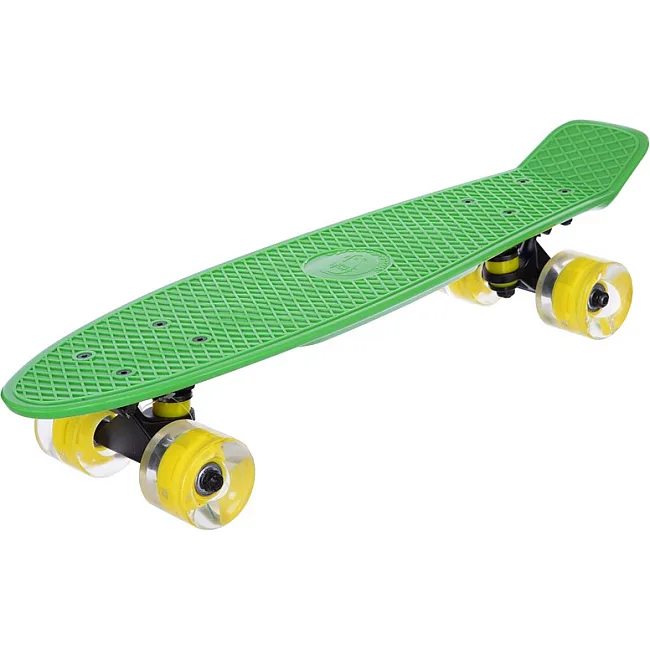 Пенни борд Penny Board круизер пластиковый со светящимися колесами 22