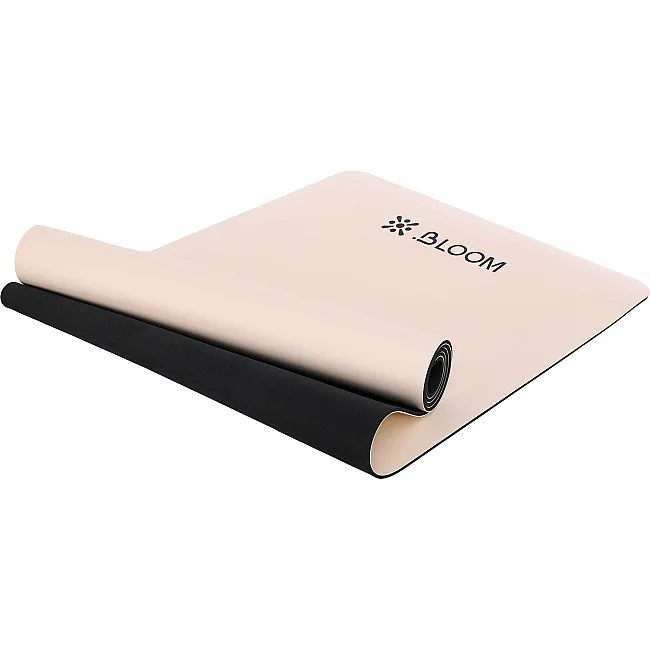 Килимок для фітнесу PU двошаровий BLOOM YOGA MAT LB7030 183x61x0,5см (Білий)