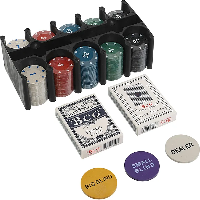 Набор для покера в металлической коробке Home casino Poker set SP-SPORT
 IG-8653 200 фишек