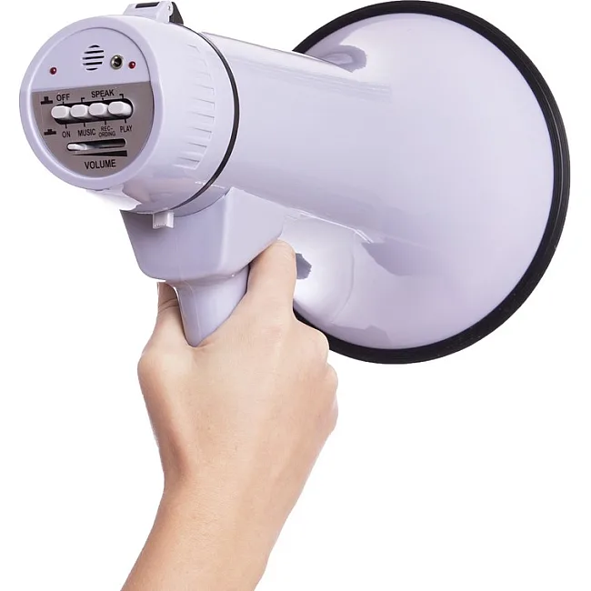 Громкоговоритель мегафон рупор ручной Yaochen HW-20B 30W