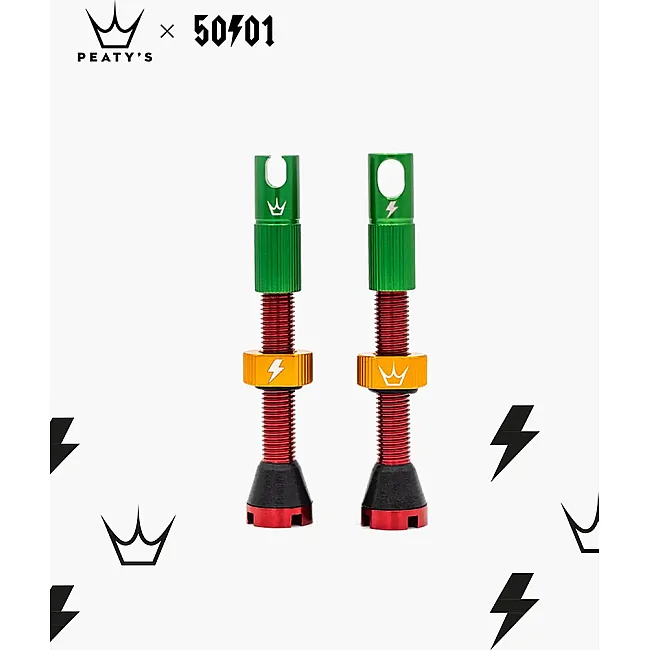 Ниппели Peaty's x 50to01 Tubeless Valves, 42mm, Rasta