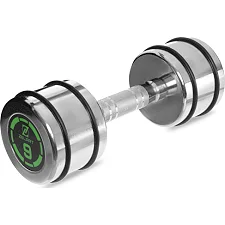 Гантель цельная стальная хромированная ZELART FI-2622-9 1шт 9кг хром