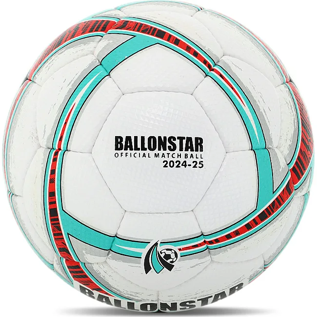 Футбольный мяч
 BALLONSTAR FB-4403 №5 PU (Белый-салатовый)