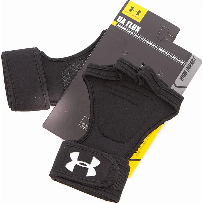 Перчатки-накладки для тяжелой атлетики и зала UNDER ARMOUR
 BC-9992 (Черный-красный)