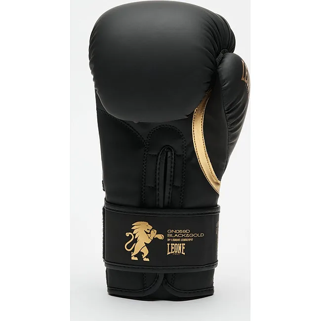 Боксерські рукавиці Leone GN059D Black/Gold (капу в комплекті)