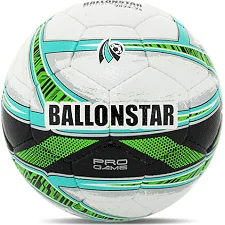 Футбольный мяч BALLONSTAR FB-4403 №5 PU (Белый-салатовый)