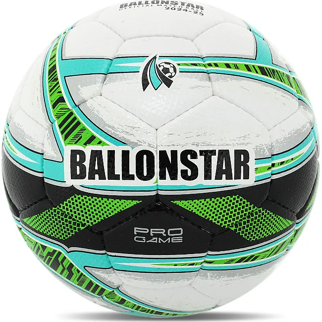 Футбольный мяч
 BALLONSTAR FB-4403 №5 PU (Белый-салатовый)