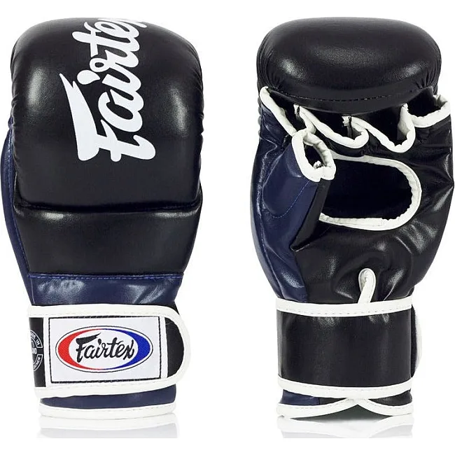 Перчатки греплинговые для ММА Fairtex FGV18 Black/Blue