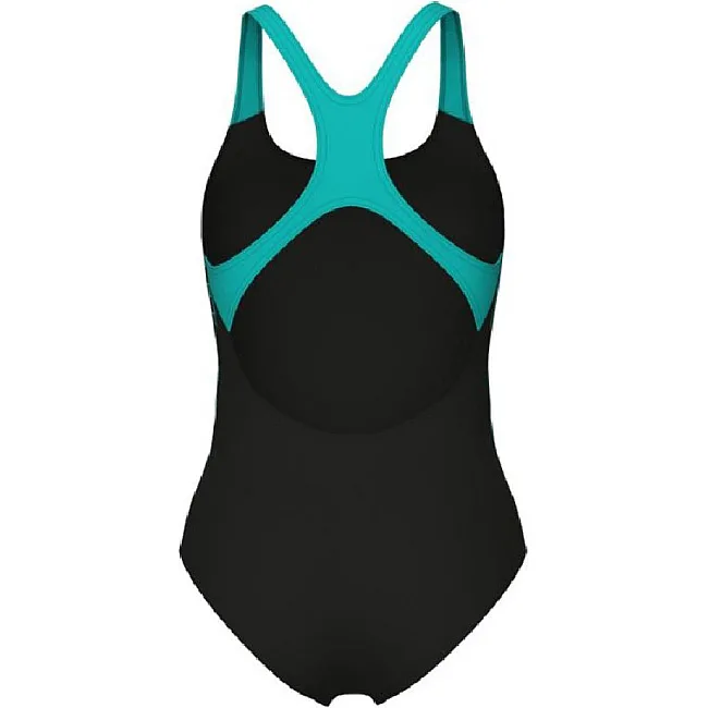 Купальник Arena SWIM PRO BACK GRAPHIC черный, бирюзовый