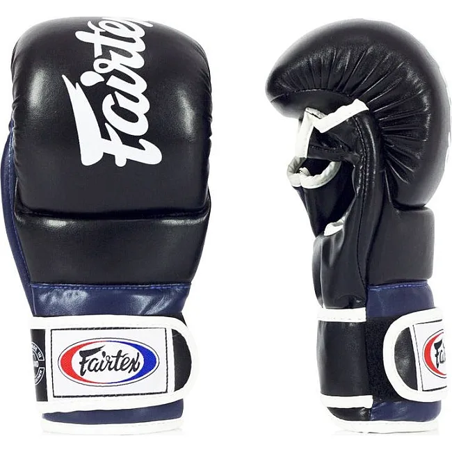 Перчатки греплинговые для ММА Fairtex FGV18 Black/Blue