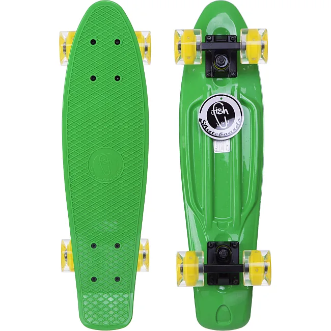 Пенни борд Penny Board круизер пластиковый со светящимися колесами 22