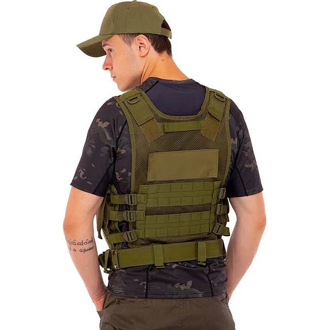 Разгрузочный жилет
 на 8 карманов MILITARY RANGERS
 ZK-27 (Хаки)