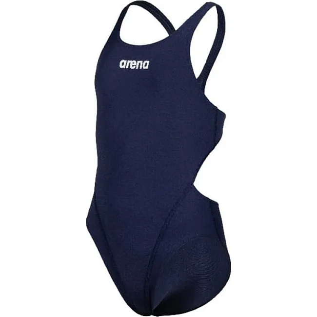 Купальник закрытый для девочек Arena TEAM SWIMSUIT SWIM TECH SOLID темно-синий